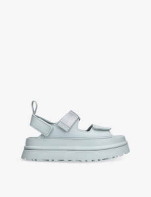 UGG: GoldenGlow Adjustable-Strap Woven Sandals