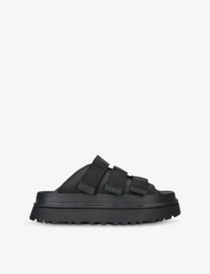 Ugg Womens Black Goldenglow Slide Woven Sandals Eur 39 / 6 Uk