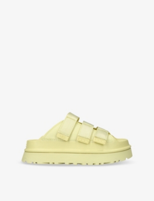 UGG: GoldenGlow Woven Sliders