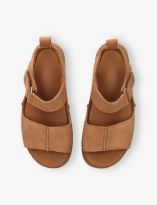 Ugg Goldenstar Hi Suede Sandals Chestnut In Neutral