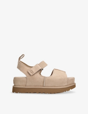 UGG: Goldenstar Suede Platform Sandals