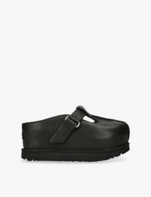 UGG: Goldenstar Leather Platform Clogs