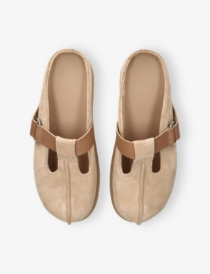 Ugg Sand Suede Goldenstar Hi Slippers In Beige