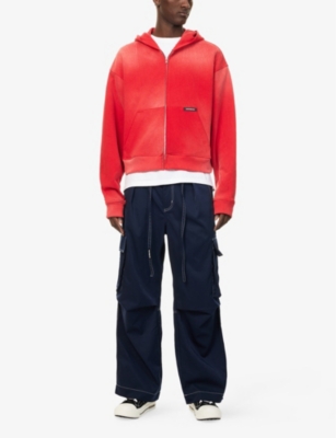 NAHMIAS: Sunfade Two-Slip-Pockets Boxy Fit Cotton-Jersey Hoody