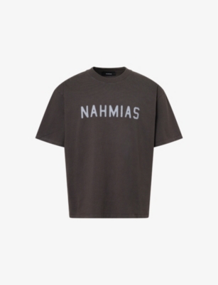 NAHMIAS: 24 Blur Crew-Neck Boxy Fit Cotton-Jersey T-Shirt