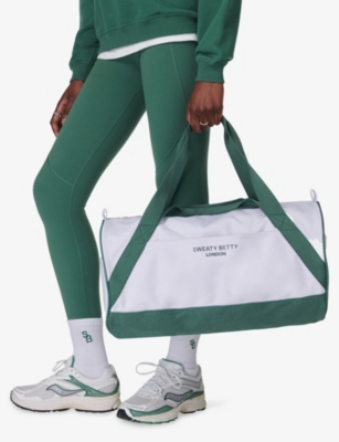 SWEATY BETTY: Branded Shoulder-Strap Cotton-Canvas Duffle Bag
