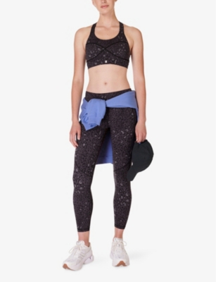 Shop Sweaty Betty Womens Power 7/8 Leopard-print Gym Stretch-woven Leggings Black Lux Leopprint
