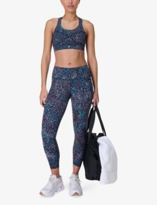SWEATY BETTY: Power 7/8  Graphic-Print High-Rise Stretch-Jersey Leggings