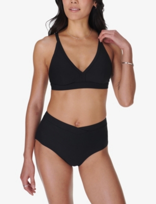 SWEATY BETTY: Wrap-Front High-Waist Bikini Briefs