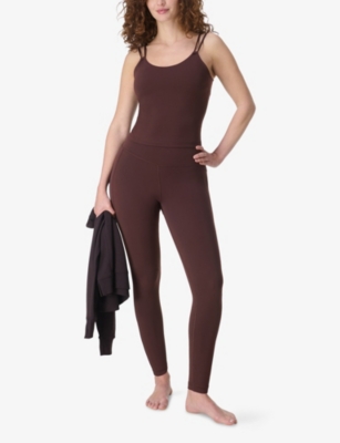 Sweaty Betty Womens Sable Brown Ultimate Studio 7/8 Performance Leggings