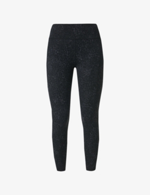 Sweaty Betty Womens All Day Abstract-pattern Stretch-woven Leggings Blkfade Zebra Emboss Xs