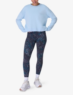 SWEATY BETTY WOMENS SWEATY BETTY POWER WORKOUT ABSTRACT-PRINT STRETCH-WOVEN LEGGINGS 