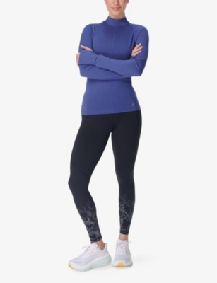 Sweaty Betty Womens  Power Reflective Stretch-woven Workout Leggings In Blksnak Reflectprint