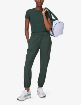 SWEATY BETTY: Explorer Double-Waistband Stretch-Woven Cargo Trousers