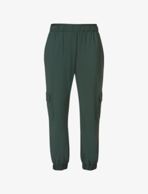 SWEATY BETTY: Explorer Double-Waistband Stretch-Woven Cargo Trousers
