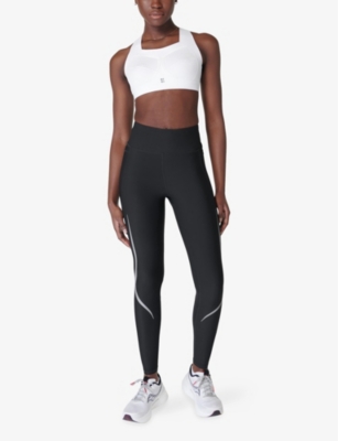 Shop Sweaty Betty Womens  Zero Gravity Stretch-woven Sports Bra In White A