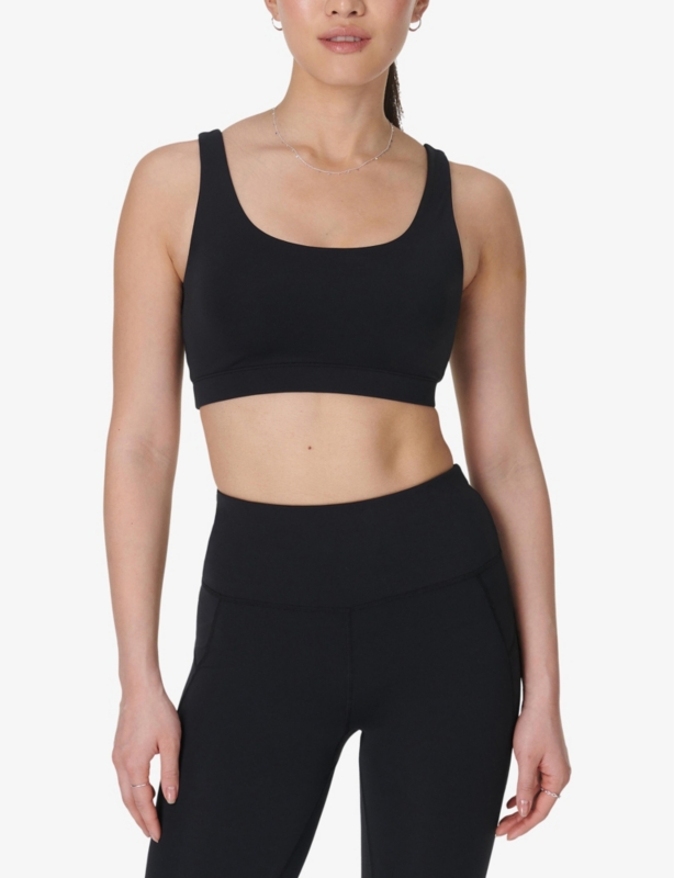 All Day Scoop-Neck Stretch-Woven Bralette