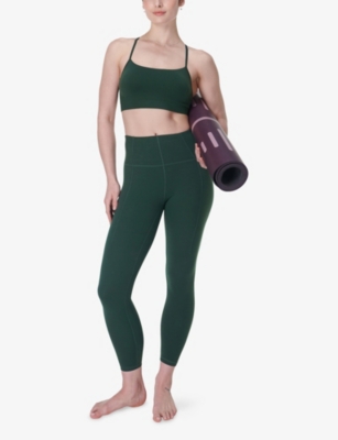 SWEATY BETTY: Spirit Restored Seamless Stretch-Woven Yoga Bra