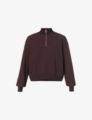 Sweaty Betty Womens  Revive Crop Cotton-blend Sweatshirt