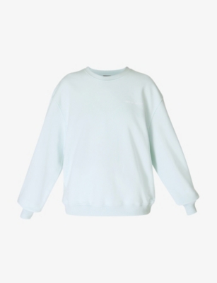 Sweaty Betty Womens Day Break Blue Revive Crew Neck Cotton-blend Sweatshirt