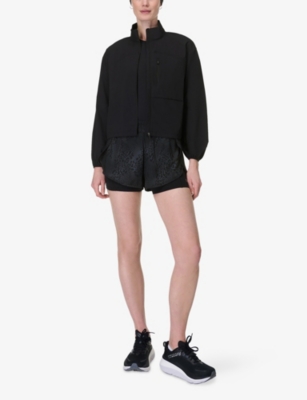 SWEATY BETTY: Get Set 2-in-1 Multi-Train Stretch-Woven Shorts