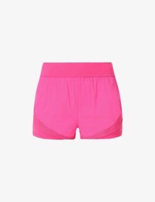 SWEATY BETTY: Tempo Run High-Rise Stretch-Woven Shorts