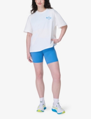 SWEATY BETTY: Explore More Brand-Print Cotton-Jersey T-shirt