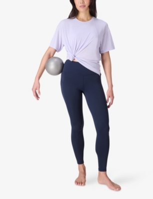 SWEATY BETTY: Soft Flow Relaxed-Fit Short-Sleeve Studio T-Shirt