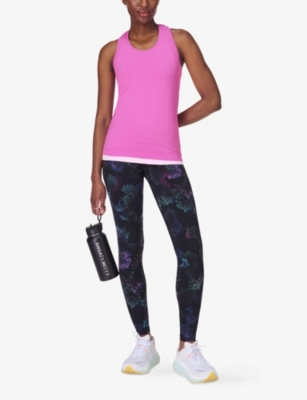 Sweaty Betty Womens Athlete Seamless Workout Woven Vest Top Allium Pink In Allium Pink
