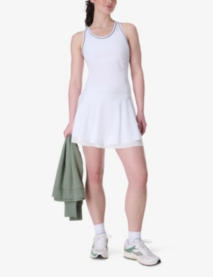Sweaty Betty Womens Pro Racket Power Stretch-woven Tank Top White