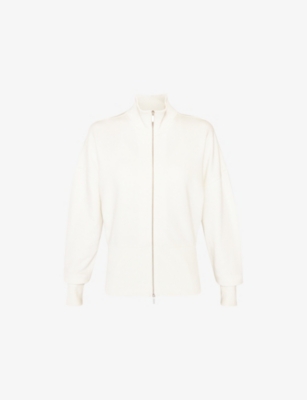 SWEATY BETTY: After Class Zip-Up Cotton and Modal-Blend Sweatshirt