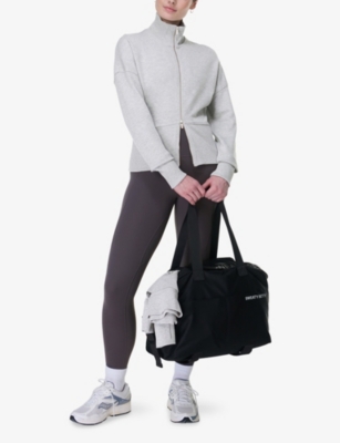 SWEATY BETTY: After Class Zip-Up Cotton and Modal-Blend Sweatshirt