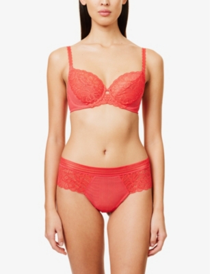 WACOAL: Raffine Soft-Cup Stretch-Woven Bra
