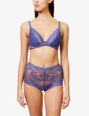 WACOAL: Sensu Lace Soft-Cup Stretch-Woven Bra