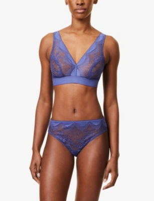 WACOAL: Sensu Embroidered Stretch-Lace Briefs
