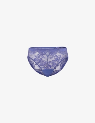 WACOAL: Sensu Embroidered Stretch-Lace Briefs