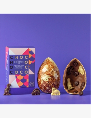 CHOCOCO: Giant Dinosaur 47% Colombia Origin Milk Chocolate Easter Egg 400g