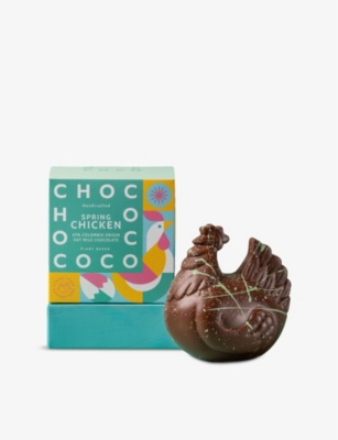 CHOCOCO: Spring Chicken 43% Colombia Origin Oat Milk Chocolate Easter Egg 100g