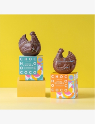 CHOCOCO: Spring Chicken 47% Colombia Origin Milk Chocolate Easter Egg 100g