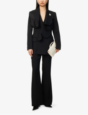 BOTTEGA VENETA: Compact Rabbit-Lapels Stretch-Woven Jacket