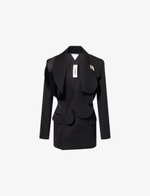 BOTTEGA VENETA: Compact Rabbit-Lapels Stretch-Woven Jacket