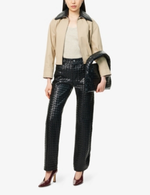 BOTTEGA VENETA: Detachable Intrecciato-Collar Cotton Twill Blouson Jacket