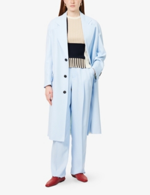 BOTTEGA VENETA: Twill Notch-Lapels Woven Coat