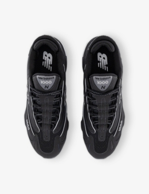 NEW BALANCE MENS BLACK SILVER LNY 1000 WOVEN LOW-TOP TRAINERS 