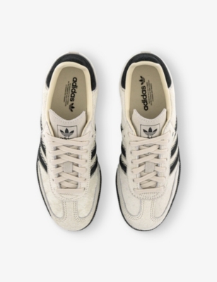 Adidas Originals Womens Wonder White Core Black Samba Og Suede Low-top Trainers Eur 41.5 / 8.5 Uk