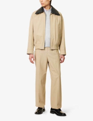 BOTTEGA VENETA: Straight-Leg Cotton-Twill Trousers