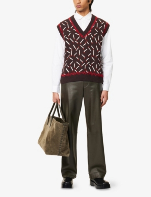 BOTTEGA VENETA: Matches Embroidered Cotton-Blend Gilet