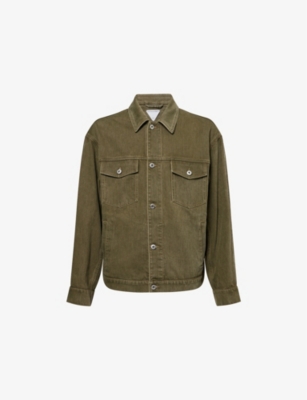 BOTTEGA VENETA: Spread-Collar Regular-Fit Denim Jacket