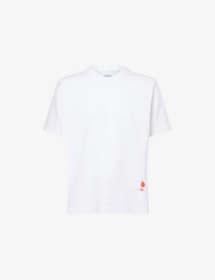 BOTTEGA VENETA: Embroidered Crew-Neck Cotton-Jersey T-Shirt