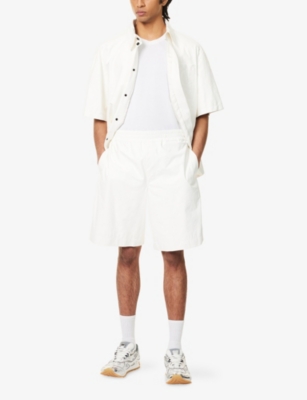 BOTTEGA VENETA: Papery Two-Slip-Pockets Leather Shorts